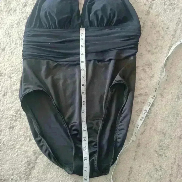 MagicSuit Womens Black Halter Padded Slimming Swimsuit L - Picture 14 of 15